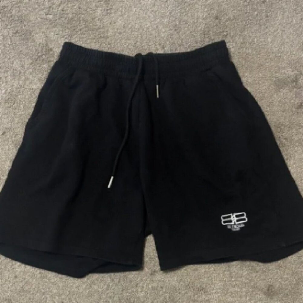 Balenciaga Black Men Shorts